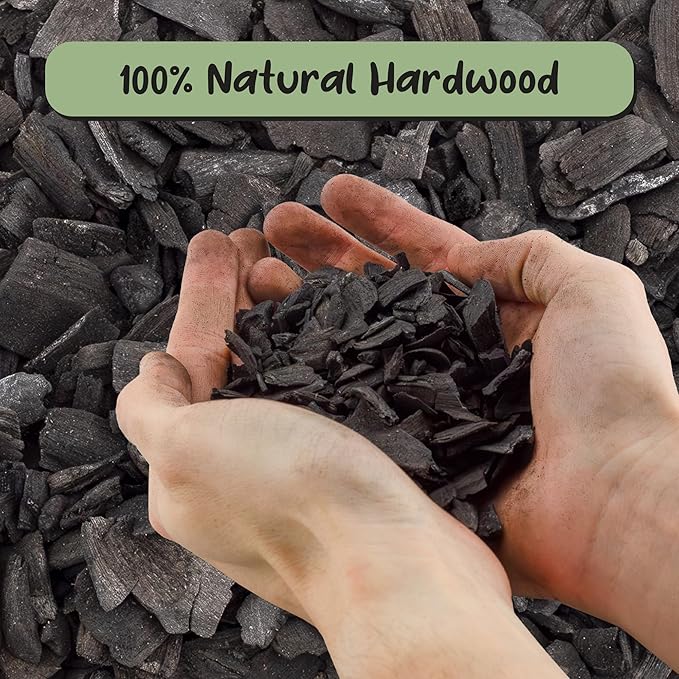 Horticultural Charcoal for Indoor Plants (24 Quarts), Hardwood Soil Additive for Orchids, Terrariums, and Gardening