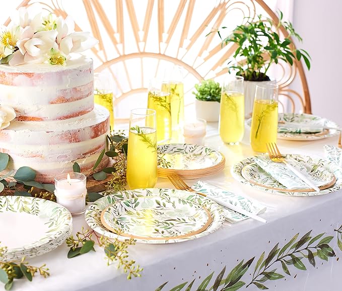 American Greetings Wedding or Bridal Shower Party Supplies, Dinner Plates (36-Count)