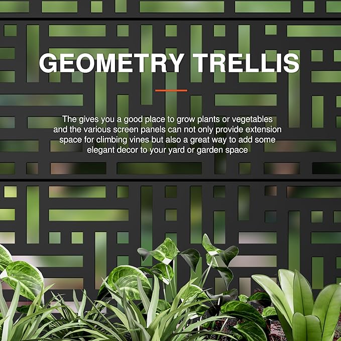 71"x47"x16" Metal Raised Garden Bed with Trellis, Trellis with Planter Box for Backyard Patio Balcony Climbing Plants, Black Helen