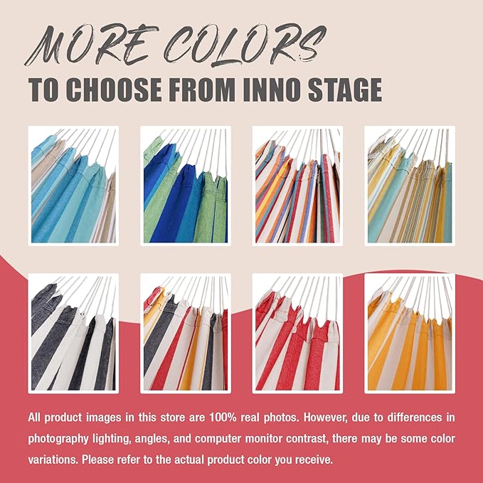 Brazilian Double Hammock 2 Person with Tree Straps, Cotton Hammock with Carrying Bag - Woven Hammock for Patio, Backyard, Porch, Outdoor and Indoor Use - Soft Cotton Fabric Hammocks