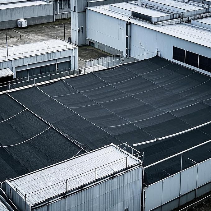 winemana Black Shade Cloth 30x30 FT– 40% Sun Shade Mesh Tarp for Greenhouse, Garden, Patio, Dog Kennel, Chicken Coop, and Outdoor Protection, Plants Cover Shade Netting with 2 Reinforced Grommets