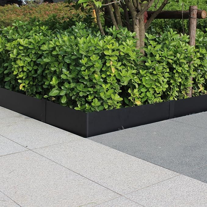 6 Inch Metal Landscape Edging, 6 Pack Heavy Duty Galvanized Steel Garden Edging, Hammer-in Metal Edging for Landscaping for Lawn, Pathway, Yard