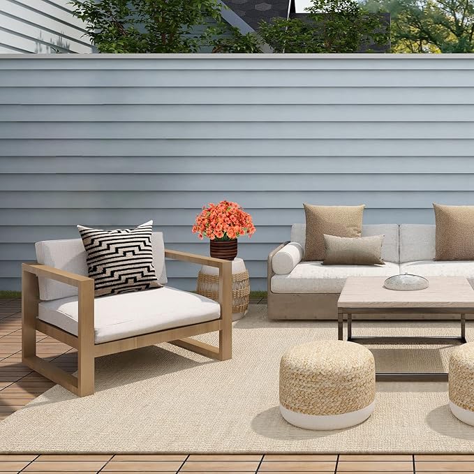 15 Bundles Artificial Flowers Outdoor UV Resistant Fake Silk Plants Plastic Faux Shrubs Outside Front(Orange)