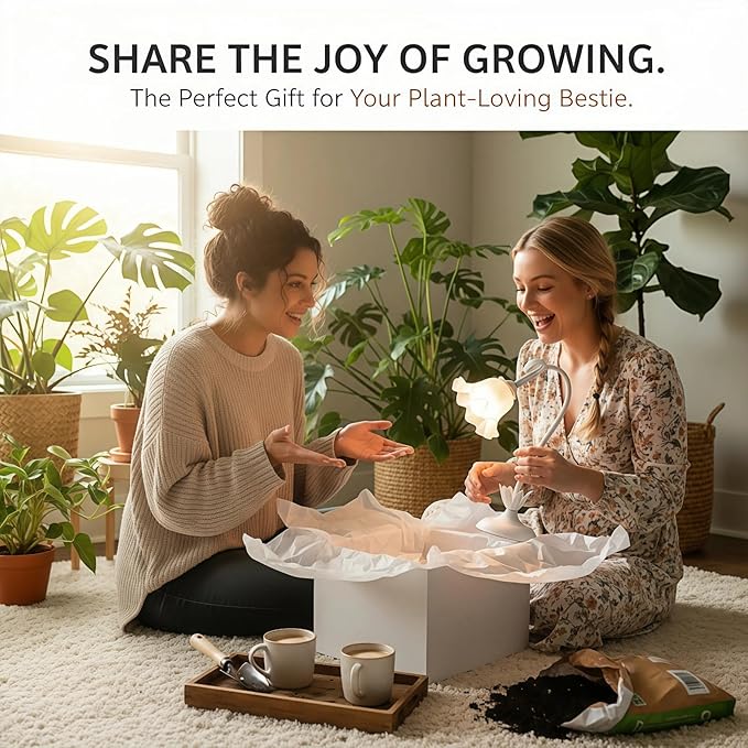 Table Top Grow Light for Indoor Plants – Decorative Desk Plant Light for Succulents Bonsai Cactus, Adjustable Desktop Grow Lights with Base, Cute Office Mini Grow Lamp