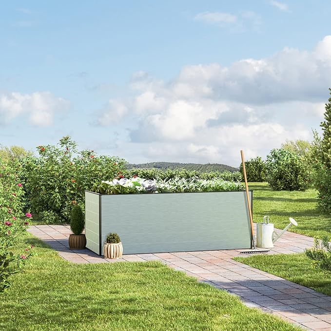 Christina 2.5 ft Tall Raised Garden Bed (2.5'W x 6.4'L), Anodized Aluminum