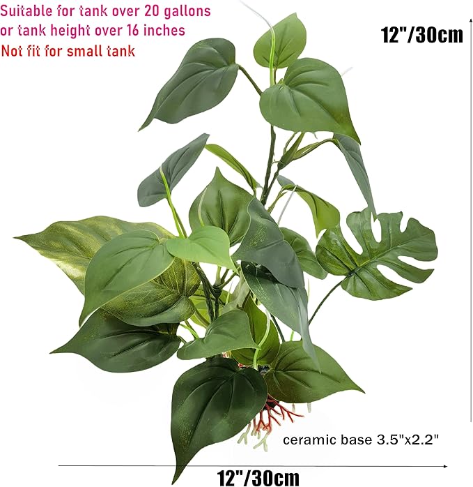 M2cbridge Artificial Fish Tank Plants Aquarium Plant Aquatic Water Grass Foreground Decor (1PC Green)