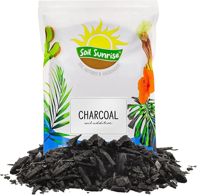 Horticultural Charcoal for Indoor Plants (24 Quarts), Hardwood Soil Additive for Orchids, Terrariums, and Gardening