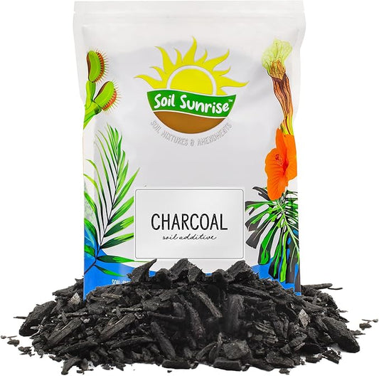 Horticultural Charcoal for Indoor Plants (24 Quarts), Hardwood Soil Additive for Orchids, Terrariums, and Gardening