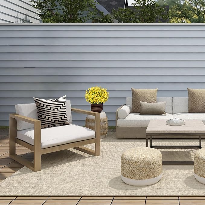 15 Bundles Artificial Flowers Outdoor UV Resistant Fake Silk Plants Plastic Faux Shrubs Outside Front Porch Window Box Garden Home Hanging Planter Decoration (Yellow)