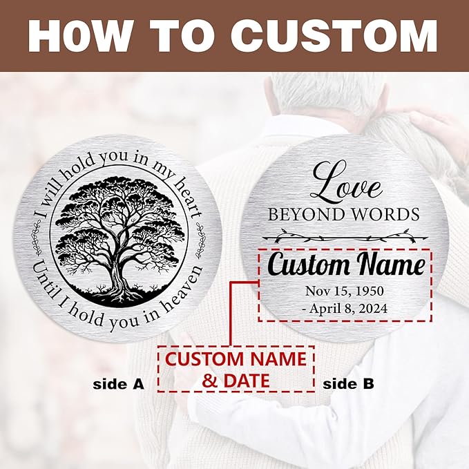 Personalized 36" Bereavement Wind Chimes for Outside, Memorial Gift in Remembrance of a Loved One, Sympathy Gift for Loss of Mother Father Husband, Garden Patio Decor