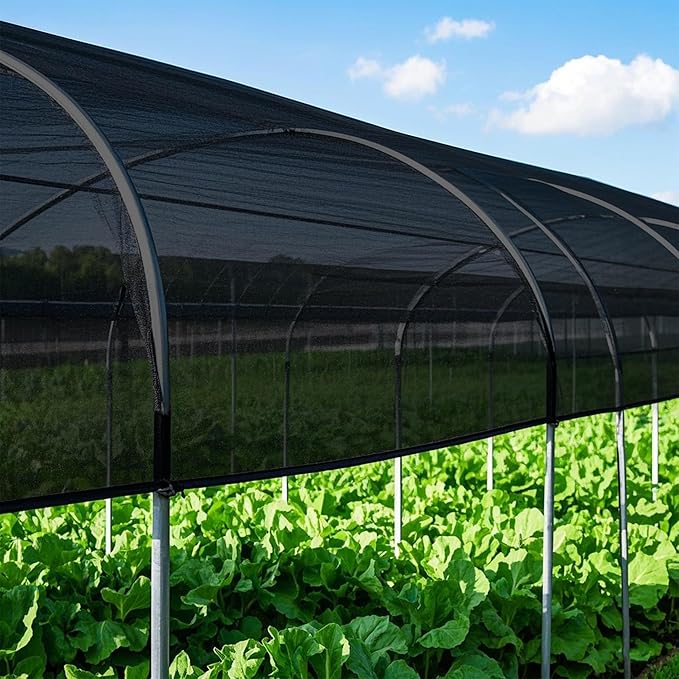 winemana Black Shade Cloth 40%, 5x20 FT Mesh Tarp - Garden Shade for Greenhouse, Patio, Vegetables, Plants Cover and Chicken Coops, Sun Shade Net for Outdoor Protection with Reinforced Grommets