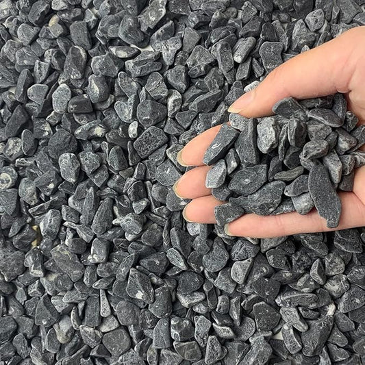 5lbs Black Pea Gravel, 3/8 Inch Decorative Pebbles Succulent Rocks, Black River Rocks Stones for Planters Vase Landscaping and Outdoor Garden Rock