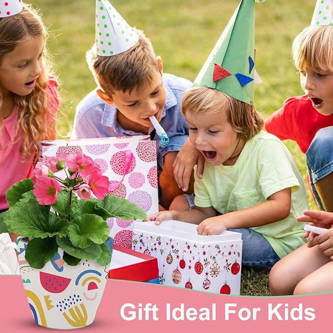 QSQSRUCH 4 Set Painting & Plant Flower Garden Kit, Arts and Crafts Kits for Kids Ages 4-8,Girls Gifts 8-10,Fairy Garden Set for Kids 8-12,Girls Toys Age 6-8, Gift for 4 5 6 7 8 9 10+ Year Old Girl