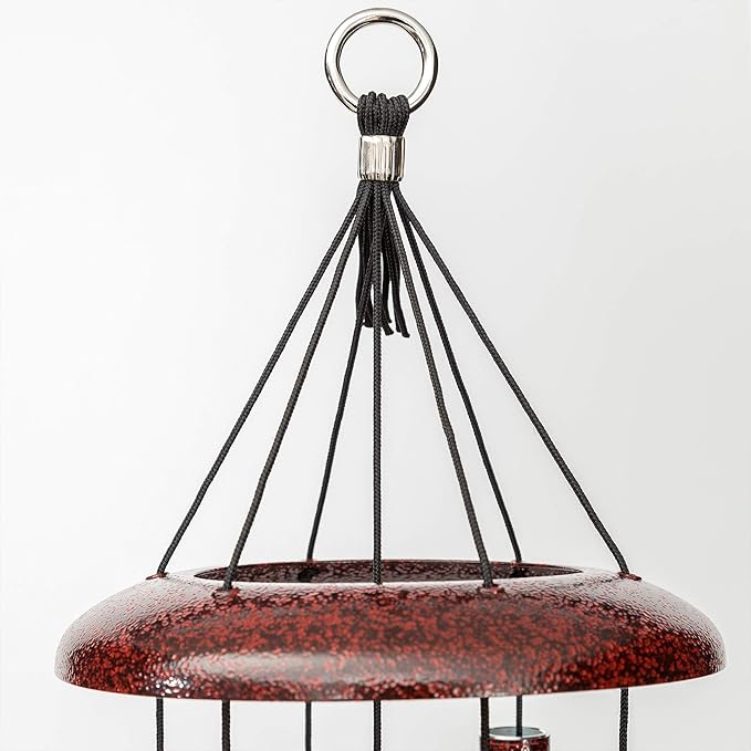 Corinthian Bells by Wind River - 27 inch Ruby Splash Wind Chime for Patio, Backyard, Garden, and Outdoor Decor (Aluminum Chime) Made in The USA
