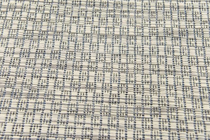 Unique Loom Collection Casual Transitional Solid Heathered Indoor/Outdoor Flatweave Area Rug (2' x 6' 1" Runner, Light Gray/Ivory)