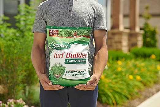 Scotts Turf Builder Lawn Food, Fertilizer for All Grass Types, 5,000 sq. ft., 12.5 lbs. (2-Pack)