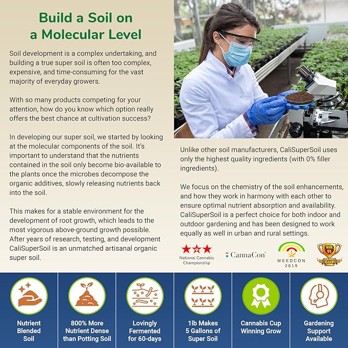 The Bud Grower | Premium 100% Organic Super Soil Concentrate | 5 lbs of Premium Soil Concentrate & Rapid Rooters | All-in-One Soil Amendment