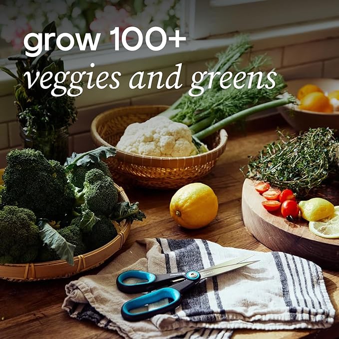 Farmstand Starter Kit with Glow Rings and 18 Seedling Credits | Small Hydroponic Growing System Kit | Vertical Garden Planter Tower | 4ft 3in Tall