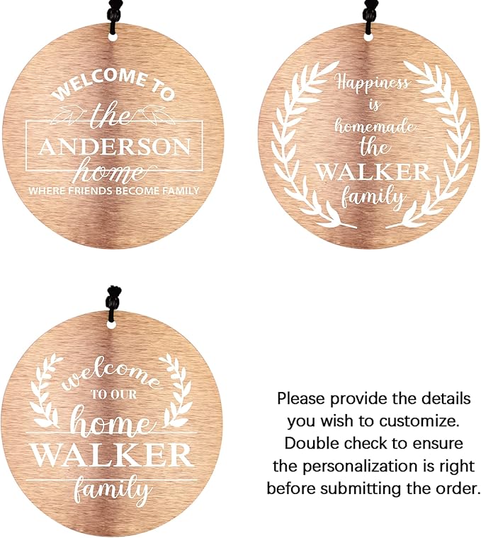 Personalized Housewarming Wind Chimes, 36inch Custom New Home Large Chime Outdoor, Sweet Wedding Wind Chime, Garden Decor, Housewarming,New Home Gift