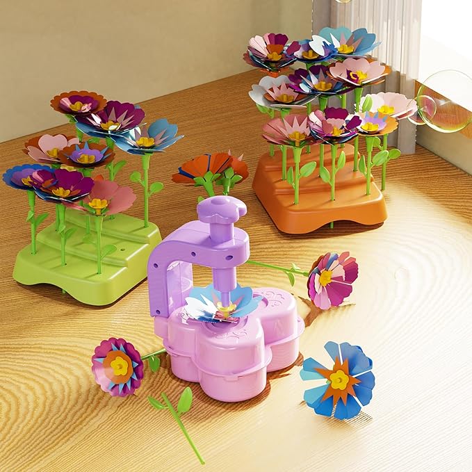 DIY Bouquet Making for Kids,Fabric Flower Bouquets Toys,Arts and Crafts for Girls Ages 4-8,Perfect for Birthday Gift and Flower Arrangement.