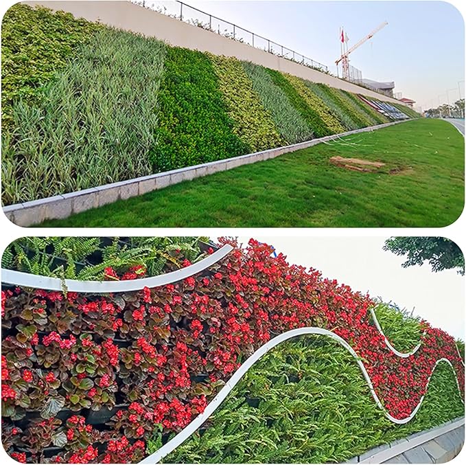 Self Watering Wall Planter with 18 Pots, Vertical Garden Planter for Indoor Plants, Wall Mounted planters Hanging Flower Herbs Vegetables for Garden (Green)