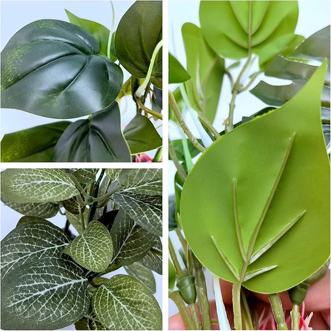 M2cbridge Artificial Fish Tank Plants Silk Aquarium Plant Aquatic Water Grass Foreground Decor (2PCS (Tall and Short))