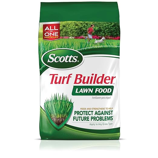 Scotts Turf Builder Lawn Food, Fertilizer for All Grass Types, 5,000 sq. ft., 12.5 lbs. (2-Pack)