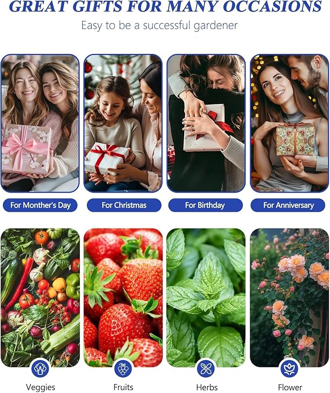 Vertical Hydroponics Growing System Kit, Indoor Outdoor Gardening System Kits, Herb & Fruits Growing Tower, 6 Layer 30 Pods