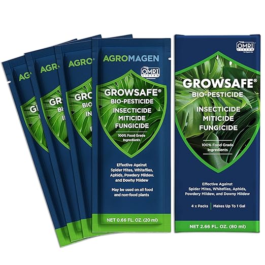 GrowSafe Bio-Pesticide, Organic and Natural Miticide, Fungicide and Insecticide (Ready-to-Mix)