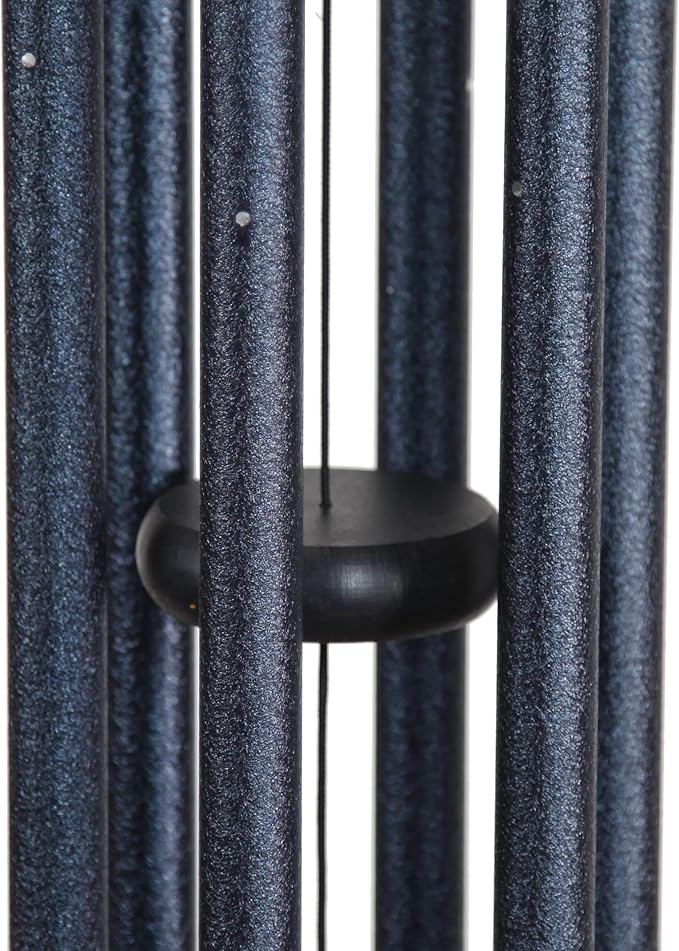 Corinthian Bells by Wind River - 27 inch Midnight Blue Wind Chime for Patio, Backyard, Garden, and Outdoor Decor (Aluminum Chime) Made in The USA