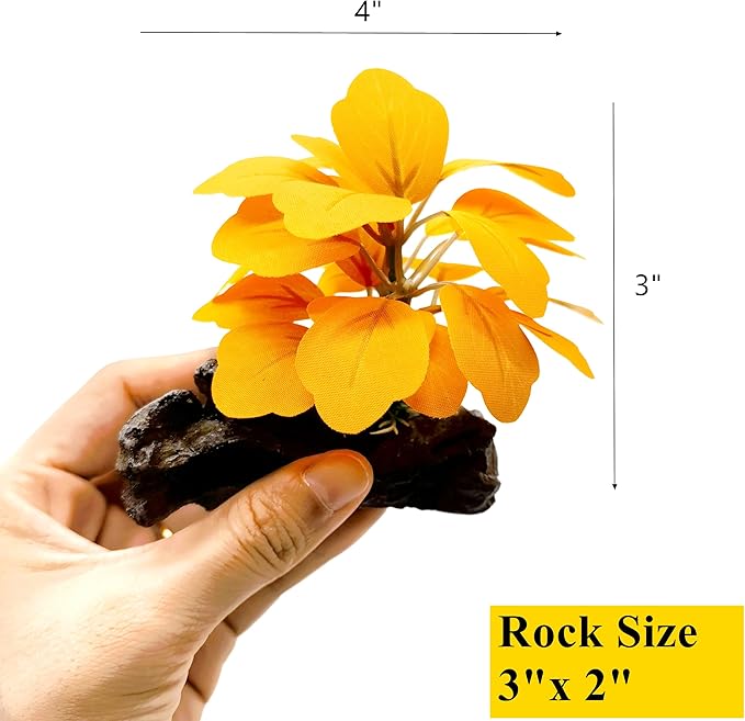 M2cbridge Artificial Fish Tank Plants Silk Aquarium Plastic Plant Aquatic Water Grass Foreground Decor(3PCS Small Colorful)