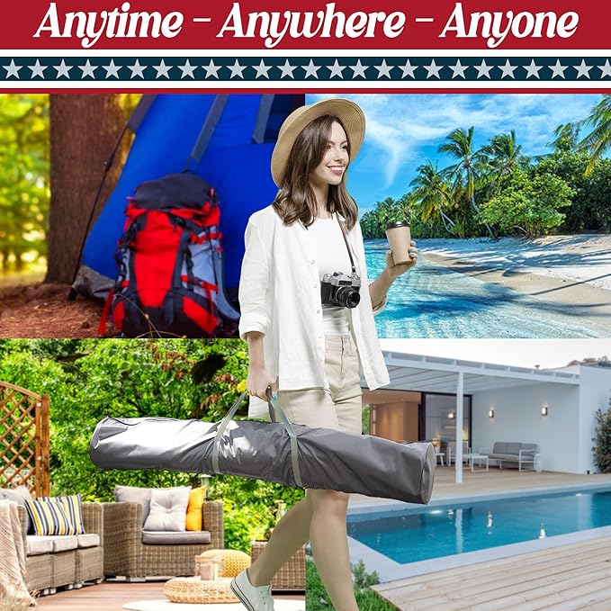 Tranquillo Uniki Hammock, Instant 30s Foldable Hammock Stand, 550 lbs Capacity Portable Hammock, 3-Year Warranty Sturdy Stand, Revolutionary Design No Screws Needed, Premium Carry Bag Included, Grey