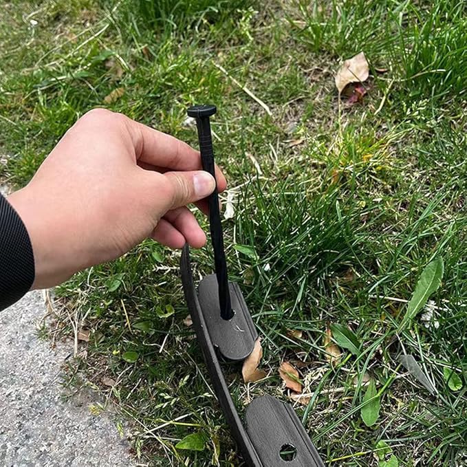 Landscape Edging 33FT,Garden Edging Borders [Extra Tall 4IN High] Flexible Lawn Edging Kit with 30pcs Stakes,Mini Plastic Fence for Landscaping Yard Flowerbeds,Grass-Black