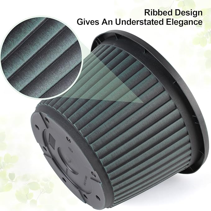 Planter-Pots-for-Plants-Indoor-Outdoor, 3 Pack 10 Inch Plastic Flower Pots with Saucer & Drainage Holes, Modern Garden Planters for Planting Medium Large Plants，Decorative Resin Garden Pots