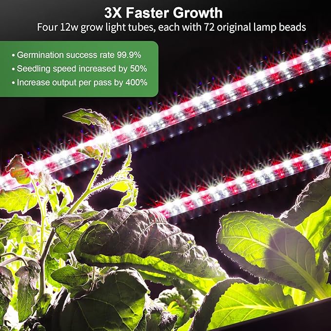 Hydroponics Growing System Kit, 60 Pods Vertical Indoor Garden with LED Grow Light, Auto Circulating Water System & WiFi Smart Plug, Indoor Gardening System for Vegetable Fruit Herb