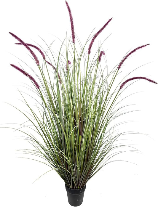 Artificial Plant 47in(1pack) Tall Artificial Grass Plant,Faux Plants Indoor Home Decorative Artificial Plants & Flowers in Pot Fake Plant, House Plant Indoor