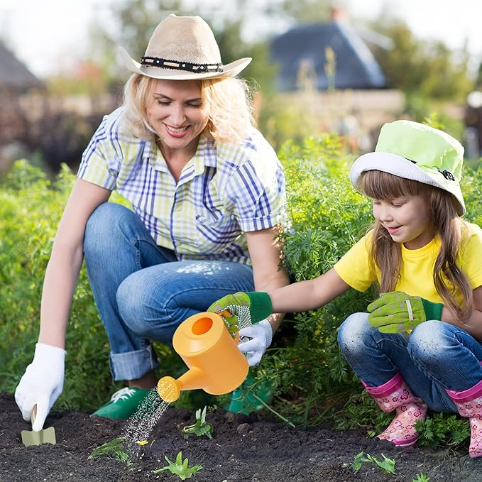 ROBOTIME Kids Gardening Tools, 17 PCS Toddler Gardening Set, Children's Gardening Tools, Metal Kids Gardening Set All in One Kit, Gardening Tools for Kids Outdoor Toys Gift for Boys and Girls