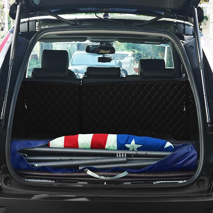 Tranquillo Uniki Adjustable Hammock with Stand for Indoor and Outdoor, Portable Camping Hammock Frame, 550 lbs Capacity, Collapsible and Durable, American Flag