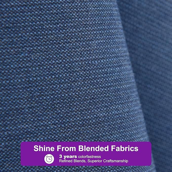 PURPLE LEAF 9 FT Outdoor Umbrella with Base Patio Cantilever Aluminum Umbrella with 3 Years Fade Resistance Recycled Fabric Offset Square with 360-degree Rotation for Deck Pool Garden, Ocean Slate