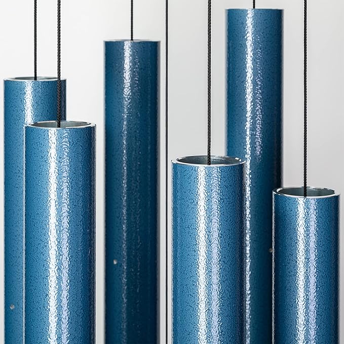 Corinthian Bells by Wind River - 65 inch Sky Blue Wind Chime for Patio, Backyard, Garden, and Outdoor décor (Aluminum Chime) Made in The USA