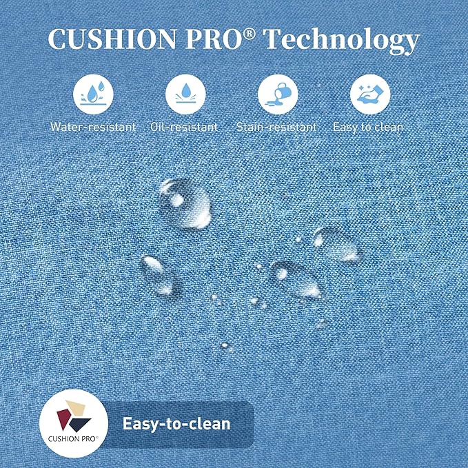 6 Piece Patio Furniture Set with Swivel Chairs, High Back Wicker Rattan Sofa with Extra Thick Cushion, Coffee Table and Ottoman, Outdoor Conversation Set for Backyard Deck, Blue