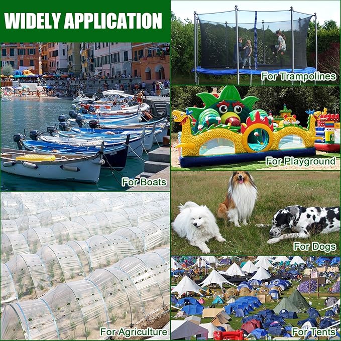 Chumia 12 Pcs 18 Inch Ground Anchor Spiral Blade Heavy Duty Earth Anchors Swing Set Metal Shed Kit for Garden Securing Trees Tents Trampoline Canopies Shelters (Black)