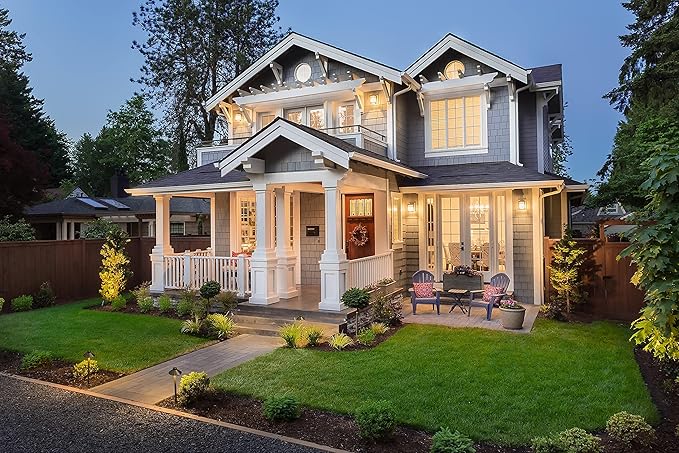 GKOLED Solid Brass Pathway Lights, Low Voltage LED Landscape Path Light, Outdoor Waterproof Accent Lighting, 12V AC/DC, 2700K Warm White, with 3W G4 LED Bulb & Large Rugged Slot Spike, 2 Pack