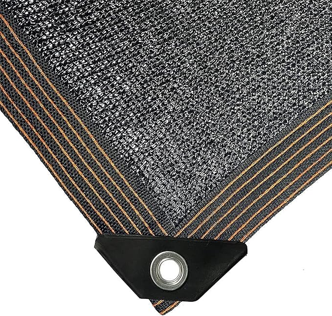 winemana 20x48 FT Black Shade Cloth, 70% UV Resistant Mesh Tarp with Reinforced Grommets, Breathable Sun Shade Net for Garden, Greenhouse, Patio Plants and Animal Coop Cover