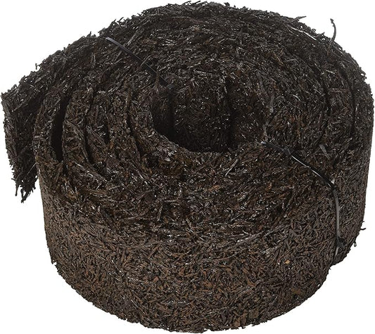 Permanent Mulch Recycled Rubber Border - 10 Feet Long x 4.5 Inches Wide | Weed Deterrent | Easy Install | Scatter-Proof | Landscaping | Paths | Eco-Friendly Design