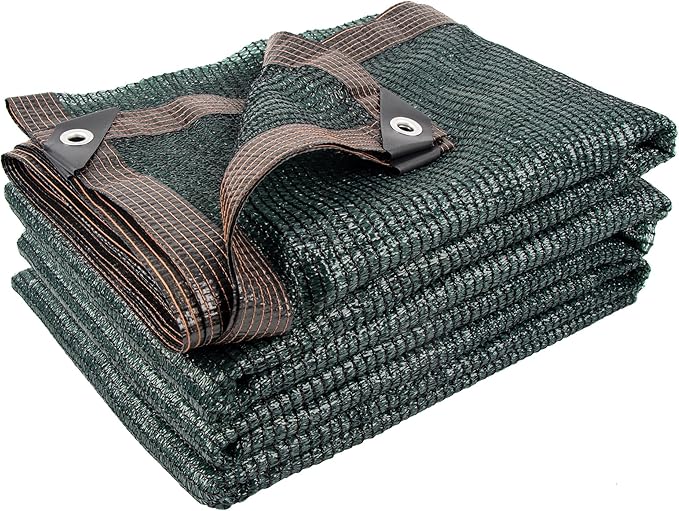 40% 20 X 30 FT Green Shade Cloth, Outdoor Woven Sun Shade with Grommets, Durable Breathable Netting Shading Antifreezing for Patio, Garden, DIY Home, Plants Cover, Greenhouse, Dog Kennel