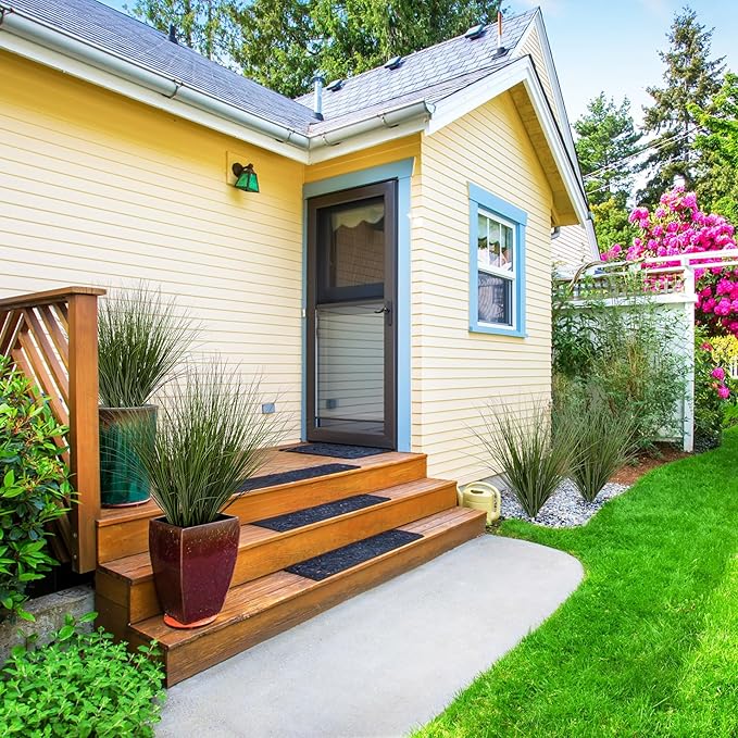 12PCS Fake Plants Artificial Wheat Grass Greenery Plastic Plants Fake Grass Artificial Plants for Outdoor Decor Artificial Grass Plant with Greenery Stems for Indoor Home Decoration 26.4"