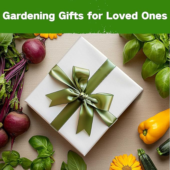 Lush&Dew Companion Plants Heirloom Seed Bank, Gardening Gifts, 32 Varieties 30,000+ Non-GMO Fall Winter Vegetable Seeds for Planting in Garden Beds Greenhouse, Survival Seed Kit Emergency Food Supply