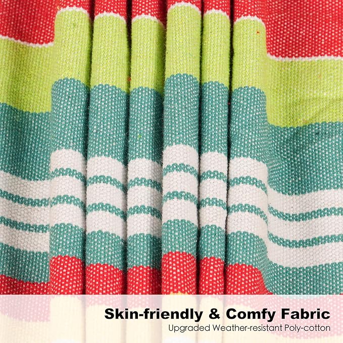 Double Hammock with Stand for Outside, Upgraded Spreader Bar, Heavy Duty Space Saving Steel Stand 2 Person, Side Pockets, Easy Assembly, 600lbs Weight Capacity, Indoor & Outdoor (Salsa Orange)