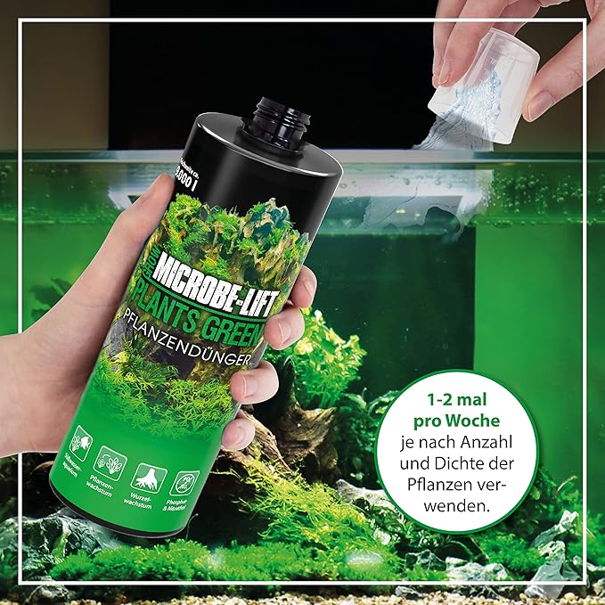 MICROBE-LIFT All in One Aquatic Plant Fertilizer, Increases Plant and Root Growth, Improves Coloring, 16 Fl Oz